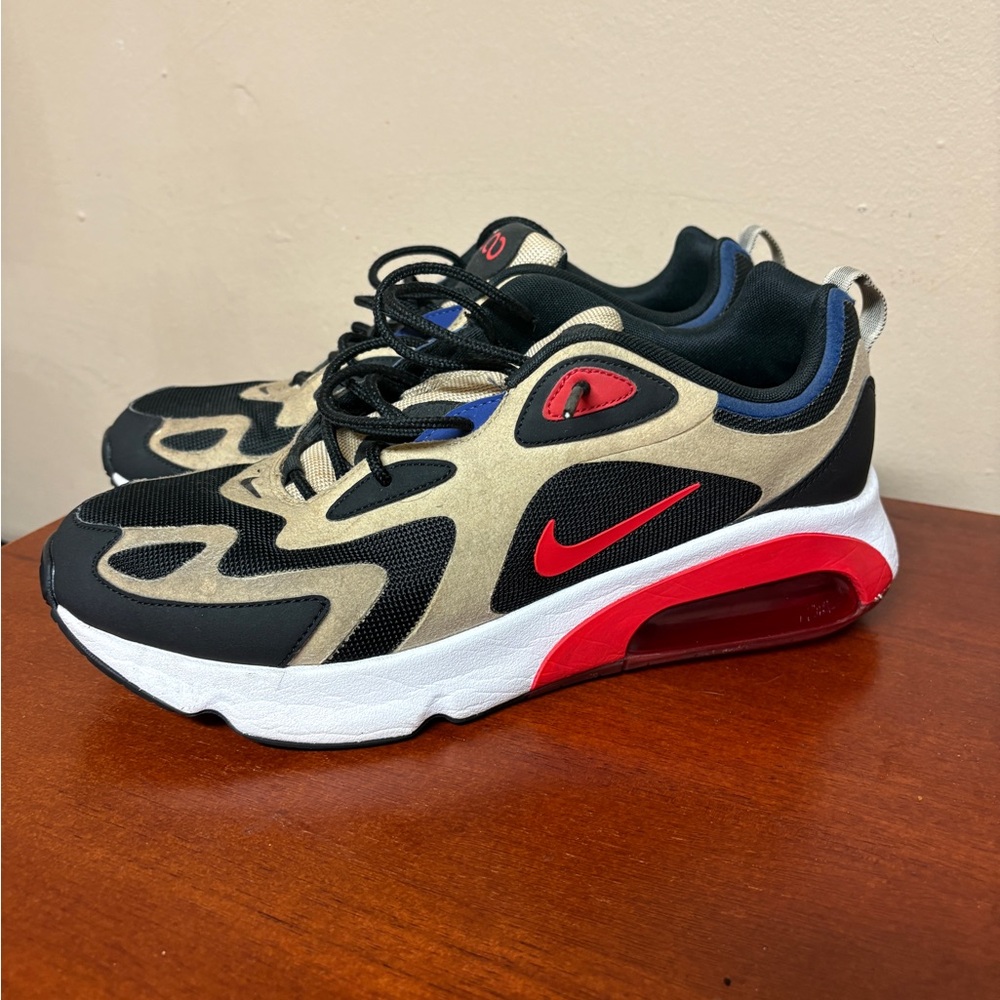 Nike Air Max 200 Black Red Sneakers
